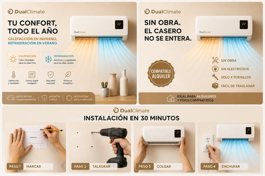 Aire acondicionado portátil 2 en 1